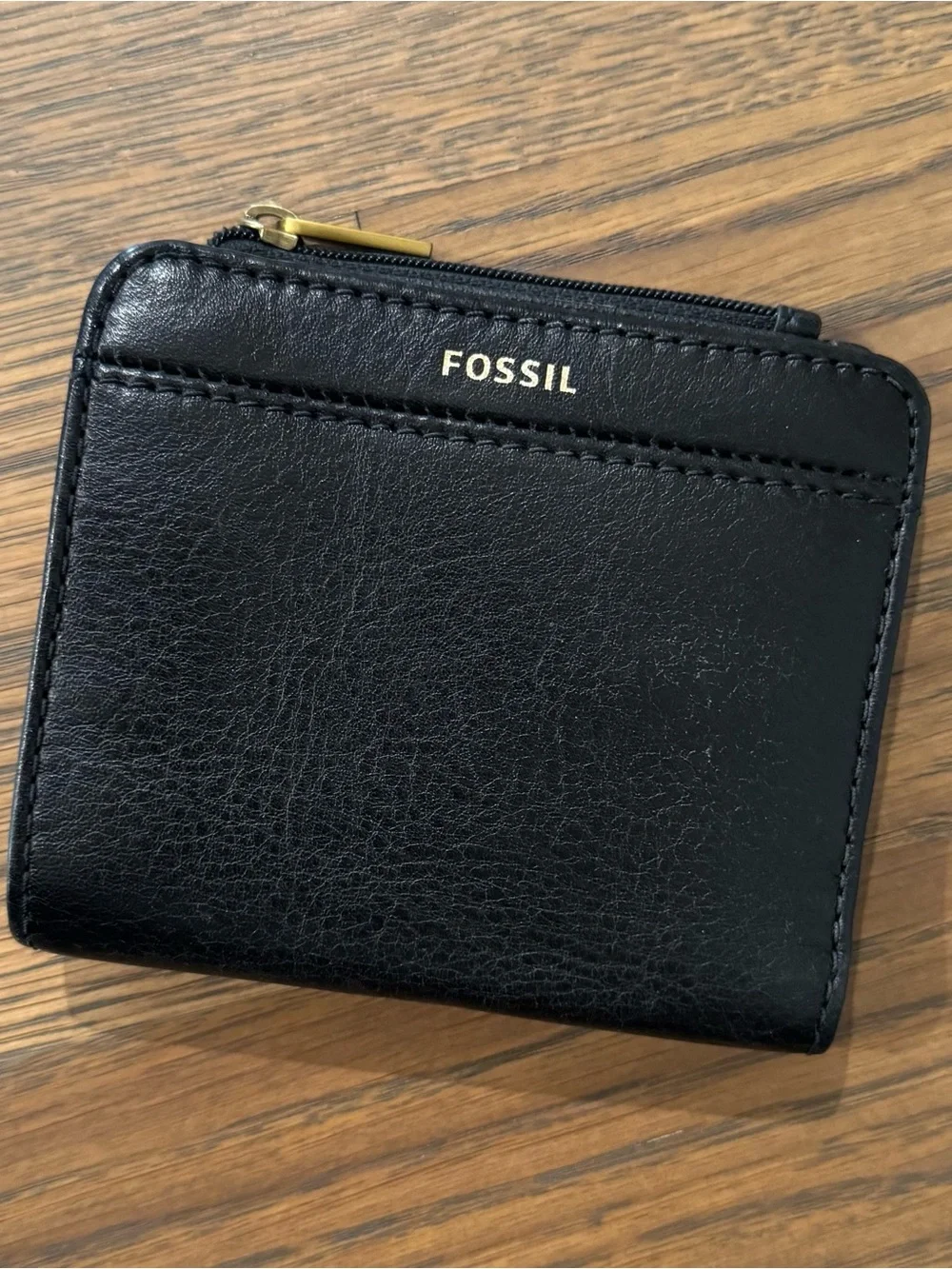 Fossil Jori Bifold in Black Leather